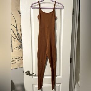 Target, Wild Fable, XXS, Brown, Ribbed Jumpsuit, NWOT